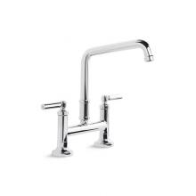 Kallista P25001-00-CP - Quincy™ Bridge Faucet, Deck Mount