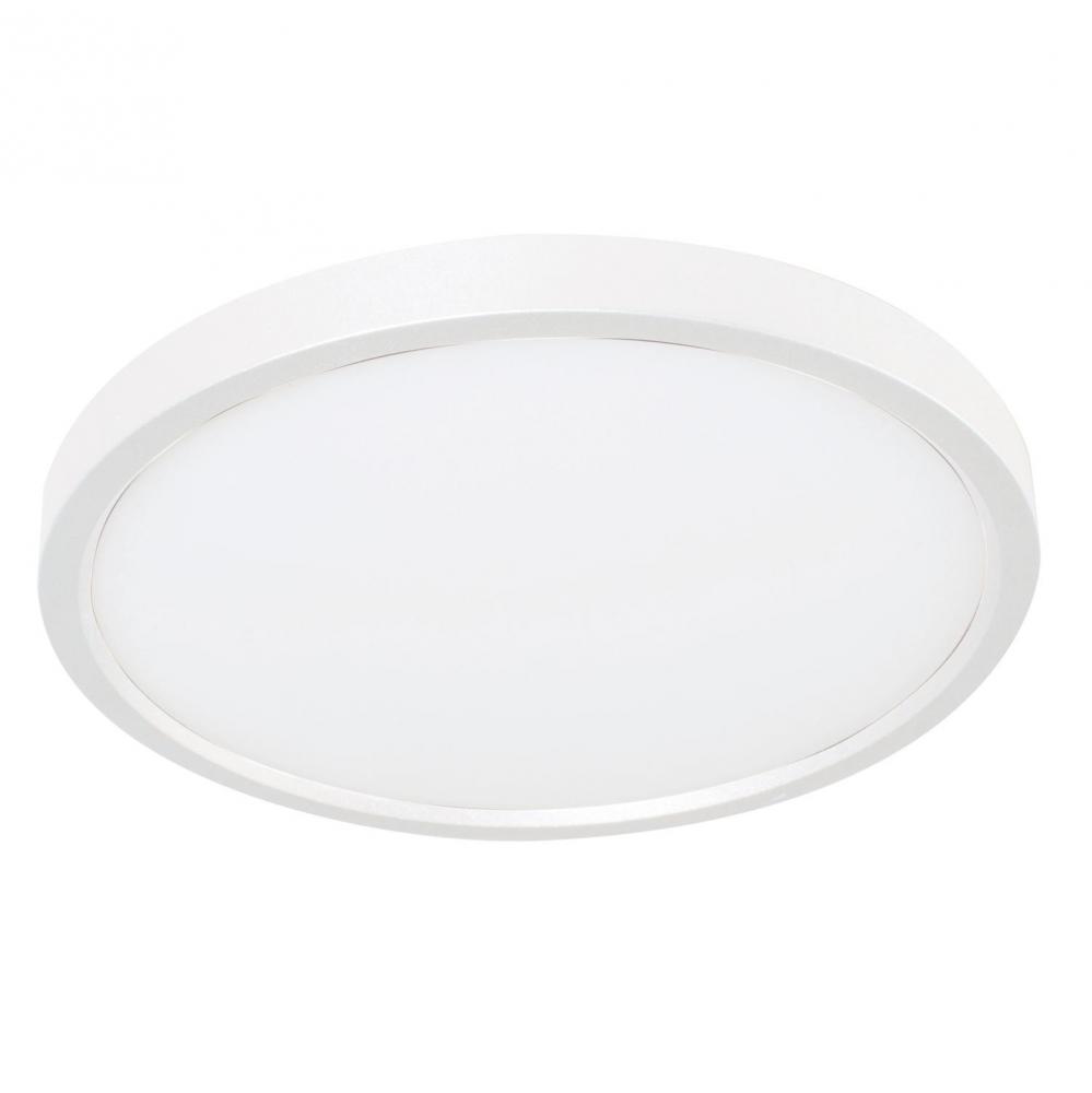 Edge Round 12'' Flush Mount LED 22W 277V,5 CCT,WH