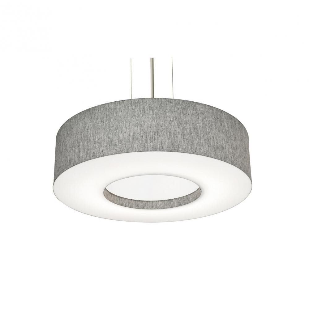 Montclair 19'' Med Base Pendant - SN w/ GY