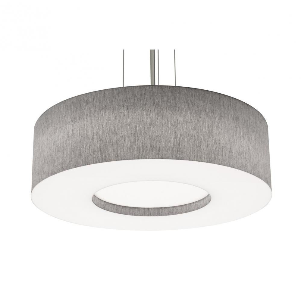 Montclair 24'' Med Base Pendant,BK w/ GY