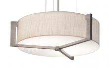 AFX Lighting, Inc. APP1524LAJUDWG-JT - Apex 17'' LED Pendant - Weathered Grey Finish - Jute Shade