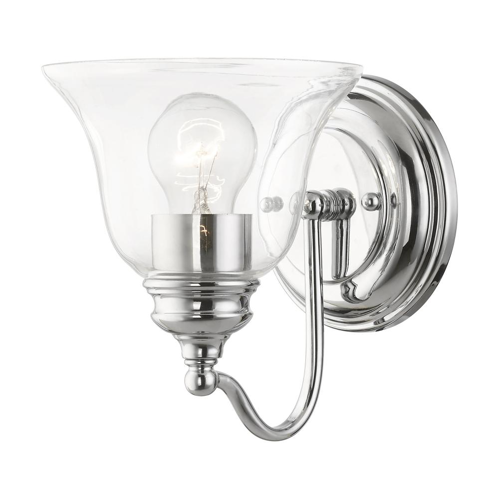 1 Light Polished Chrome Vanity Sconce