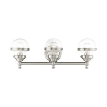 Livex Lighting 17413-91 - 3 Lt Brushed Nickel Bath Vanity