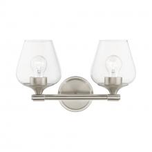 Livex Lighting 17472-91 - 2 Light Brushed Nickel Vanity Sconce