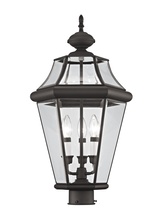 Livex Lighting 2364-07 - 3 Light Bronze Outdoor Post Lantern