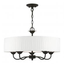 Livex Lighting 41775-04 - 5 Light Black Pendant Chandelier