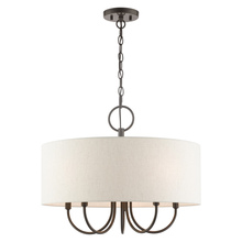 Livex Lighting 49805-92 - 5 Lt English Bronze  Pendant Chandelier