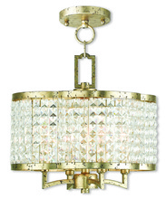 Livex Lighting 50574-28 - 4 Light WG Mini Chandelier/Semi Flush