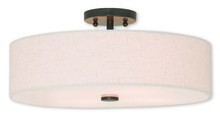 Livex Lighting 52136-92 - 4 Light English Bronze Ceiling Mount