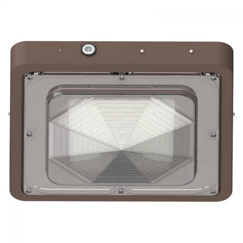 BUILDER SERIES INDOOR SQ CANOPY LIGHT SELECTABLE 40/60/80W 30/40/50K, BRZ