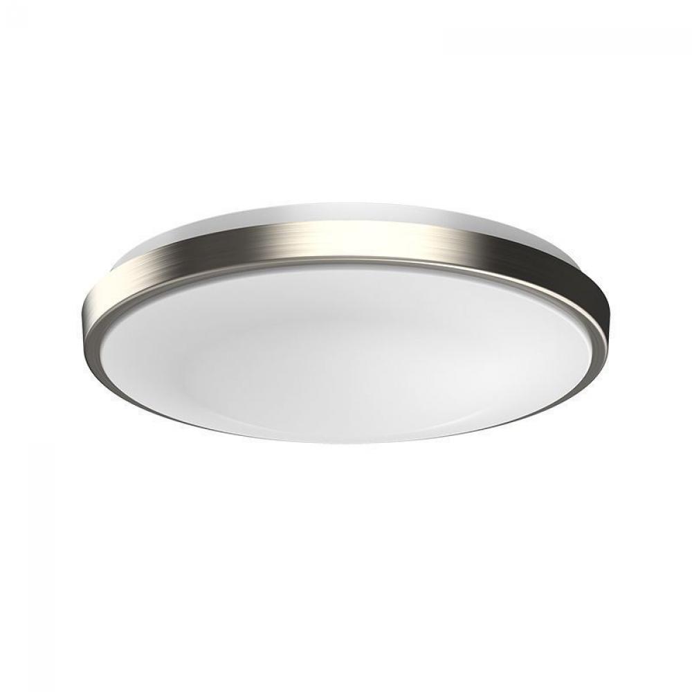 15in LED SINGLE RING FLUSH MOUNT 24W 1800LM 5CCT 27/30/35/40/50K 120V R80 DIM ES, ETL, FCC, BN