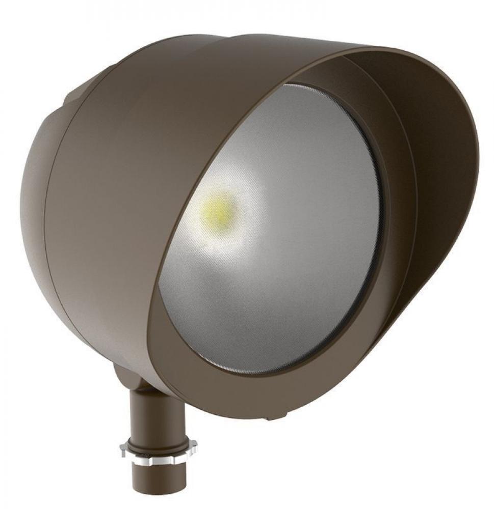 LED FLOOD 120-277V 24W 30K 90D BRONZE