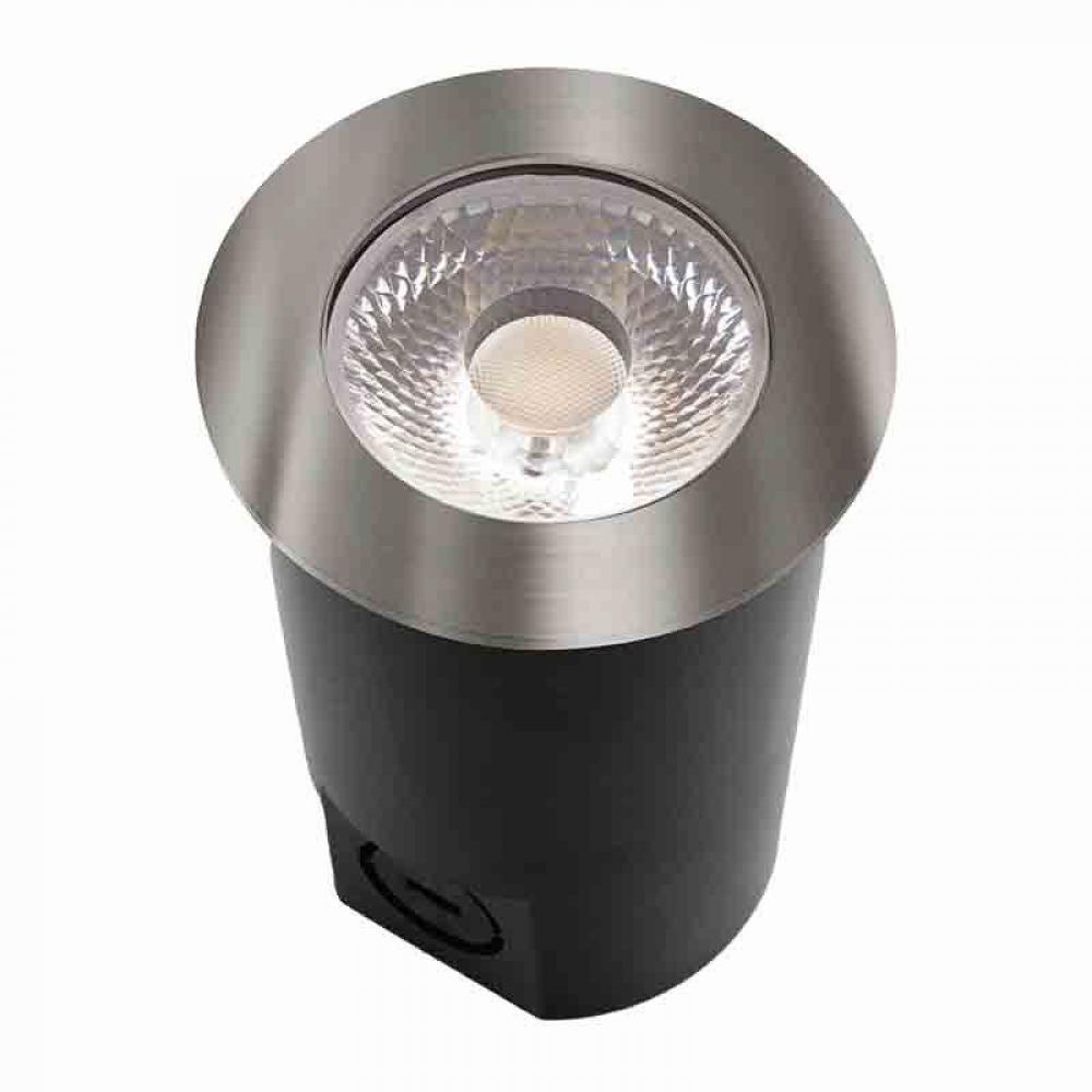 INTEGRATED LED INGROUND LIGHT 12-24V AC/DC 7W 30K - BRUSHED NICKEL