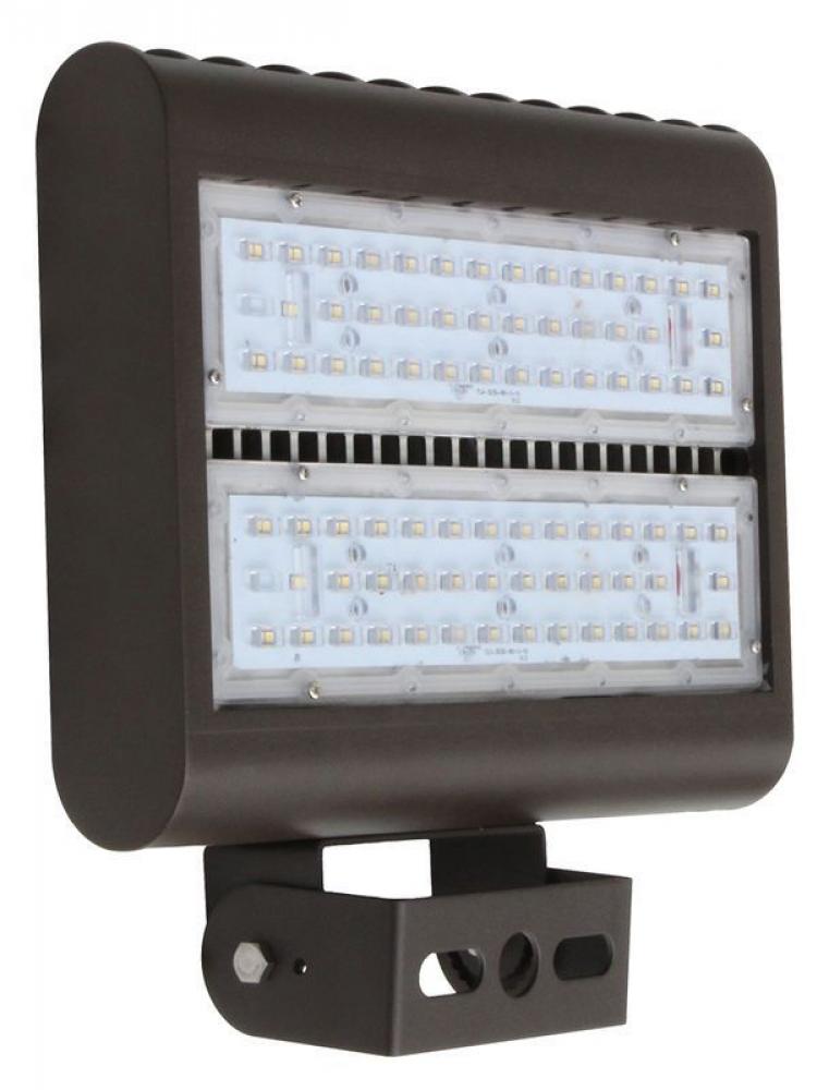 SLIM LED FLOOD, 100~277V, 100W, 10000LM, 3000K, Dark Bronze, IP65, Dimmable UL, DLC, YOK