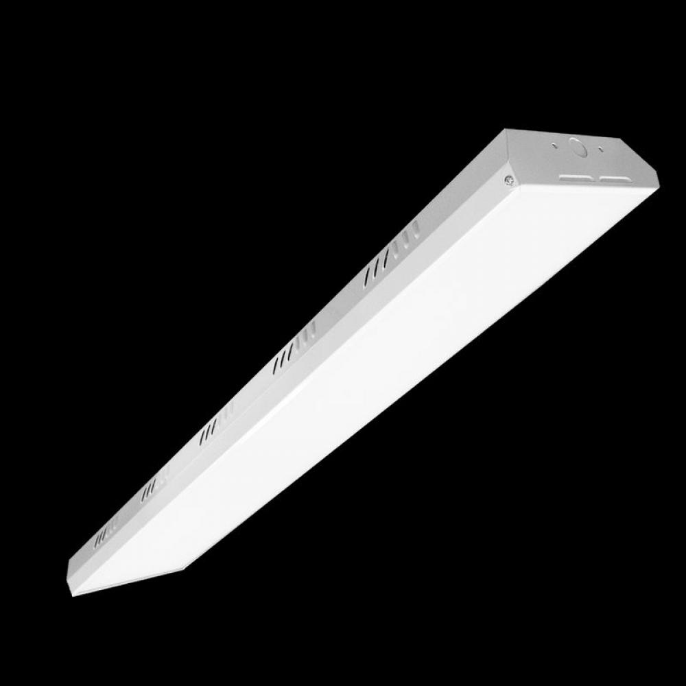 LED LINEAR HIGH BAY, 120~277V, FIXTURE HANGERS INCL., SUSPENSION CABLE NOT INCL.