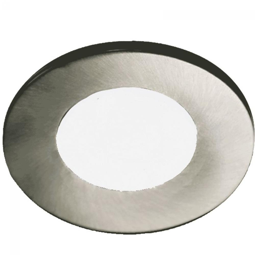 12V SLIM PUCK LIGHT, ETL, 3000K, BRUSHED NICKEL