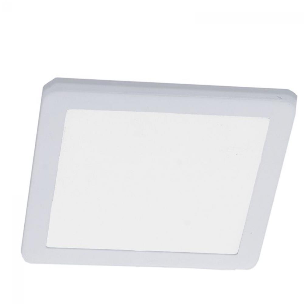 12V LARGE SQR SLIM PUCK LIGHT, ETL, 3000K, WHITE