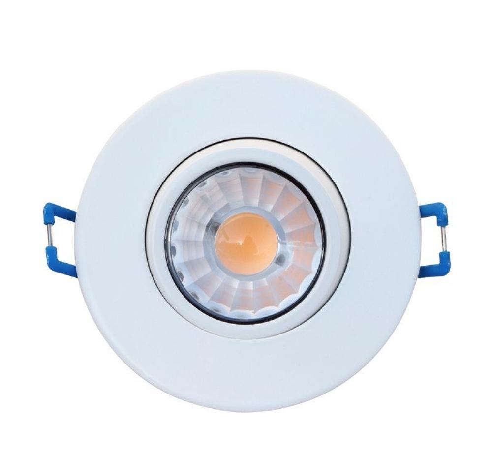 3" ROUND ADJUSTABLE RECESSED LIGHT, 120V, 8W, 550LM, 4000K, CRI90, DIMMABLE