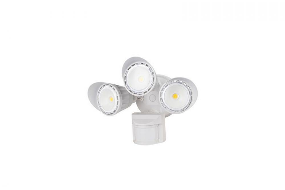 LED SECURITY LIGHTS WITH PIR SENSOR, 120VAC, 180Â° SENSOR, 100Â° BEAM ANGLE (120Â° 28W)