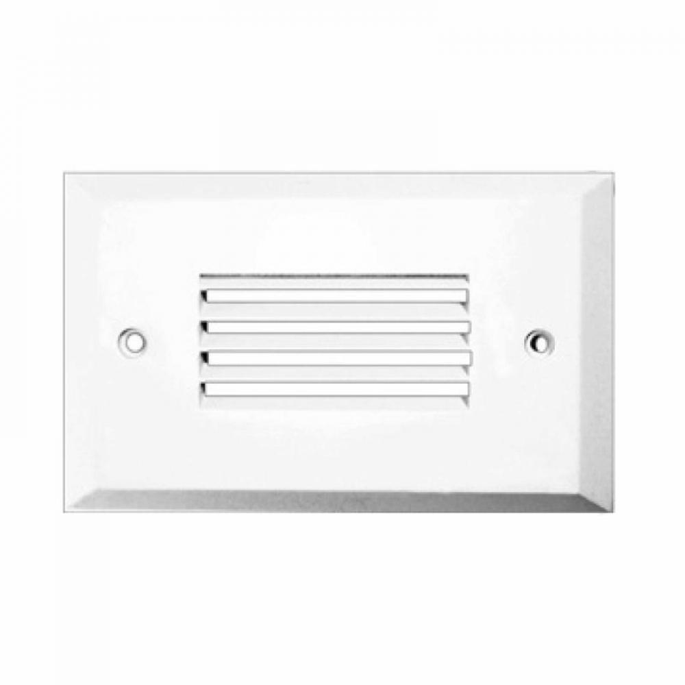 Trim for Step Egn, Louver Horizontal Slots, White