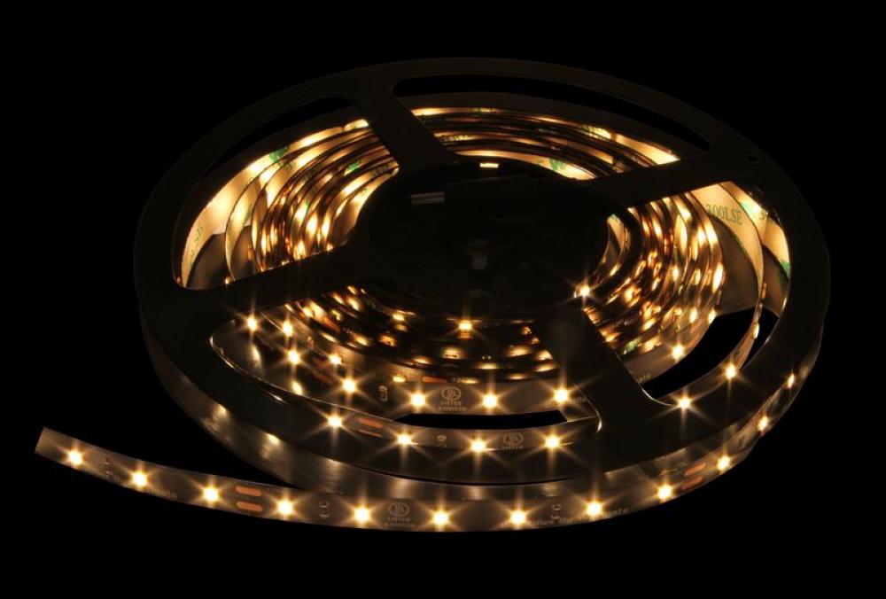 UL Listed LED Ribbon 2835 60LED 3000K IP20 CRI>90. 24V 14.4W/M 10MM PCB led strip 310 lm/Ft 4.4W/Ft