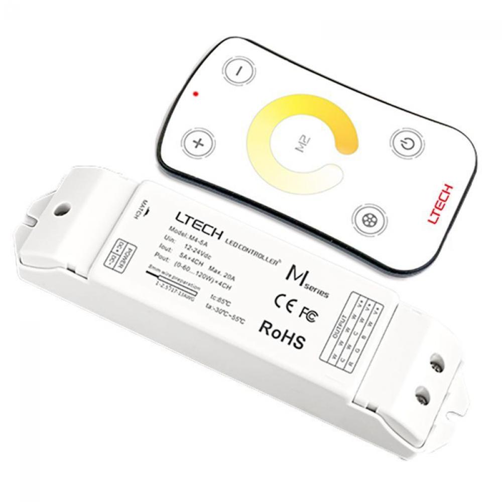 L-TECH WHITE-TUNING RIBBON LIGHT CONTROLLER WITH REMOTE