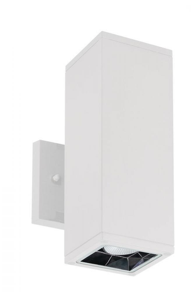 5in SQ WALL CYL. UP/DOWN LIGHT 40W 30K/40K/50K DUAL DIM. - WHITE