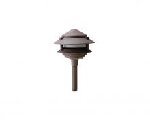 Westgate MFG C1 AA-145-BR - AREA LIGHT, 12V/20W 35W MAX, CAST. ALUMINUM, G4/JC BI-PIN, POWDER-COATED BRONZE, 2 TIER PAGODA