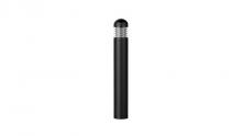 Westgate MFG C1 BOL-44-R-L-C-MCTP-BK - BOLLARD 44in ROUND DOME TOP LOUVER CLEAR LENS ADJ. 12-22W 30/40/50K, BLACK