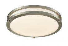 Westgate MFG C1 FDL-10-MCT5 - 10in LED DOUBLE RING FLUSH MOUNT 12W 900LM 5CCT 27/30/35/40/50K 120V R80 DIM ES, ETL, FCC, BN