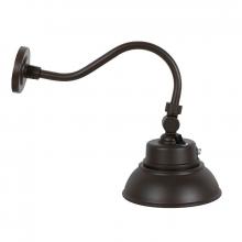 Westgate MFG C1 GNB-25W-MCT-BR-P - 10in 25W GOOSENECK BARN LIGHT, MCT 30/40/50K, 0-10V, PHOTOCELL, BRONZE