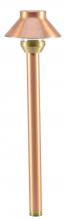 Westgate MFG C1 LA-112-CR - AREA LIGHT, SOLID COPPER, G4 JC BI-PIN 12V/35W MAX, COPPER, 3 FT. CABLE & NON-METALLIC SPIKE