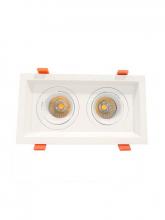 Westgate MFG C1 LRD-10W-40K-WTM2-WH - LED RECESSED LIGHT WITH 2 SLOT WHITE TRIM