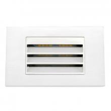 Westgate MFG C1 SLE-LH-12V-MCT-WH - INTEGRATED STEP LIGHT 12V 3W 3CCT, HORIZ. LOUVER, WHITE