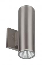 Westgate MFG C1 WMC3-UDL-MCT-BN-DT - 3in WALL CYL. U/D 2X9W 30K/40K/50K DIM. - BRUSHED NICKEL