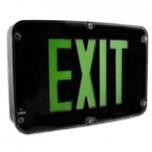 Westgate MFG C1 XTN4X-1GBEM - NEMA 4X RATED LED EXIT SIGN, SINGLE FACE, GREEN BLACK EM INCL.