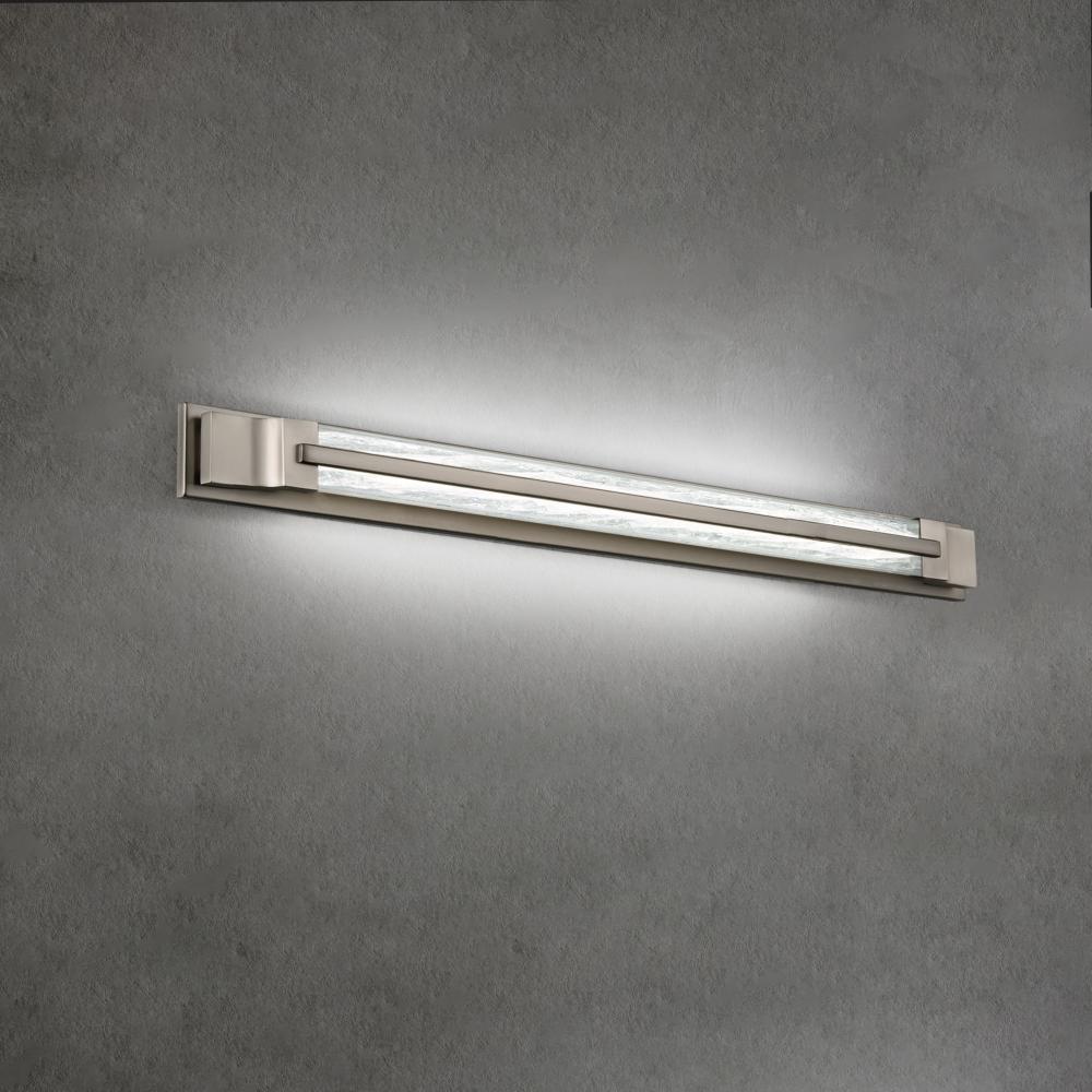 Aberdeen 38in LED 3000K/3500K/4000K 120V Bath Vanity & Wall Light in Brushed Nickel