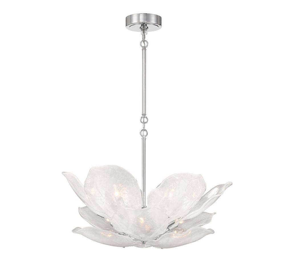 Corato, 12 Light Chandelier, Chrome