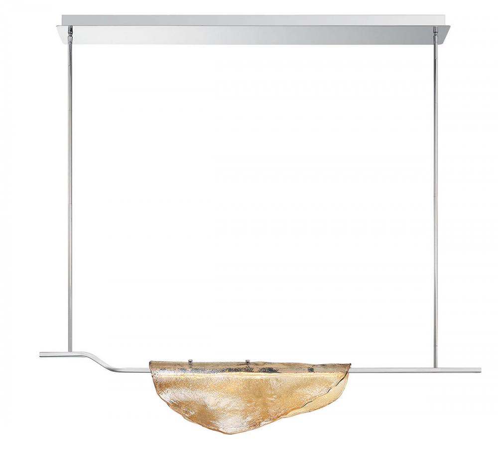 Savona, 1 Light Linear LED Chandelier, Amber