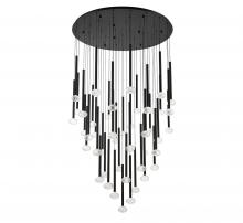 Lib & Co. US 12122-02 - Calcolo, 19 Light Round LED Chandelier, Matte Black