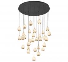 Lib & Co. US 12139-02 - Lucidata, 31 Light LED Grand Chandelier, Matte Black