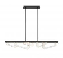 Lib & Co. US 12178-040 - Arezzo, Small Linear LED Chandelier, 
Painted Brushed Grey