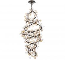 Lib & Co. US 12224-043 - Pisa, 40 Light LED Grand Chandelier, Black with Gold Accent