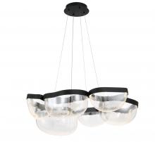 Lib & Co. US 12237-08 - Aveah, 6 Light LED Chandelier, Sand Black