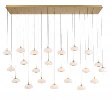 Lib & Co. US 12243-030 - Adelfia, 23 light Rectangular LED Chandelier,Painted Antique Brass