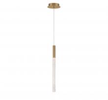 Lib & Co. US 12269-037 - Gravina, 1 Light LED Pendant , Brushed Brass , Clear Crystal