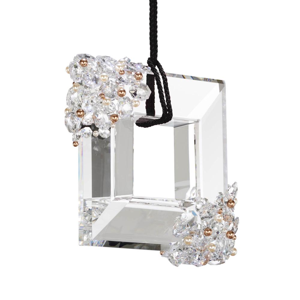 Eva 10in LED 3000K/3500K/4000K 120V-277V Mini Pendant in Polished Chrome with Clear Radiance Cryst