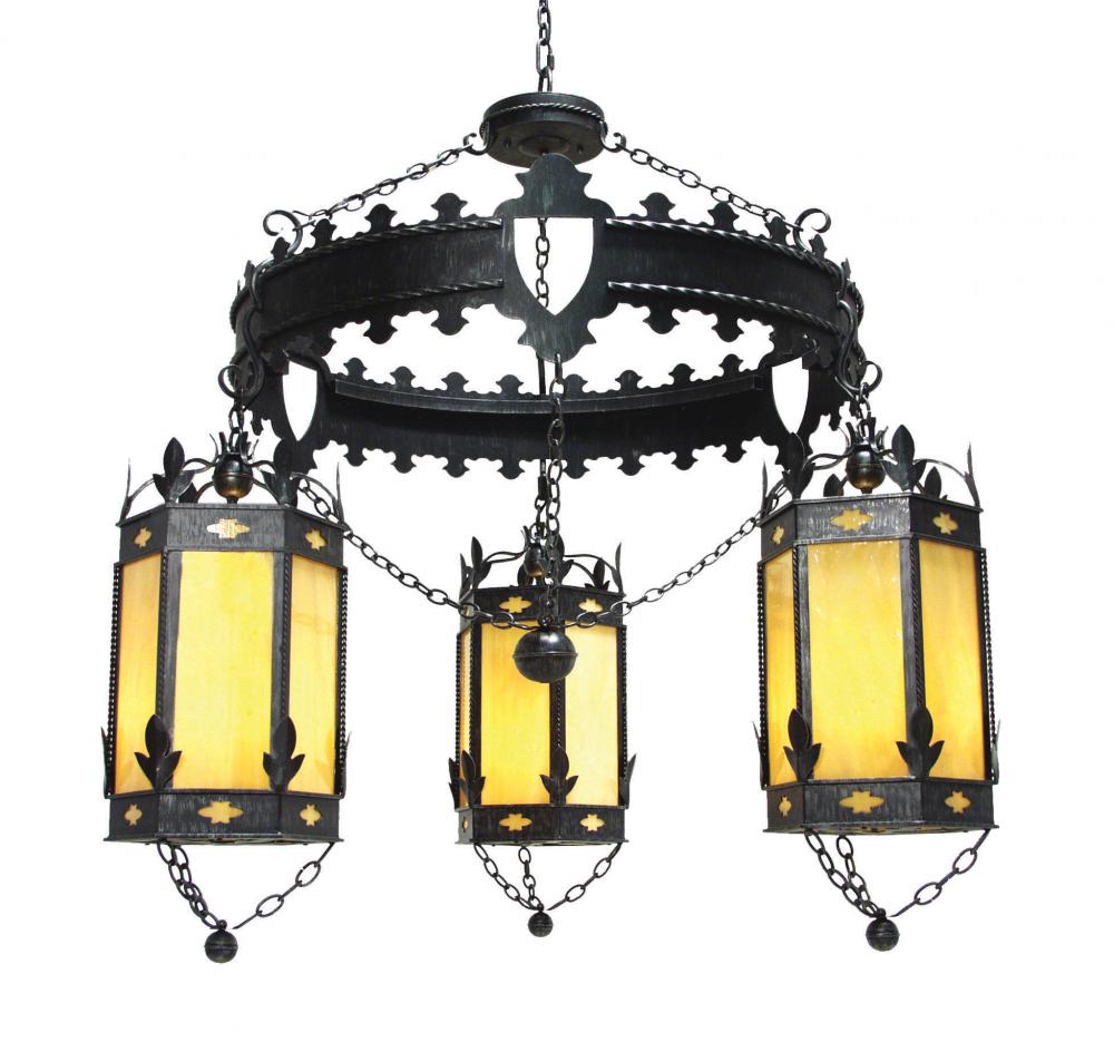 54" Wide Valhalla 3 Light Chandelier