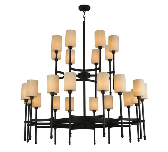 60"W Fantasy 24 LT Two Tier Chandelier