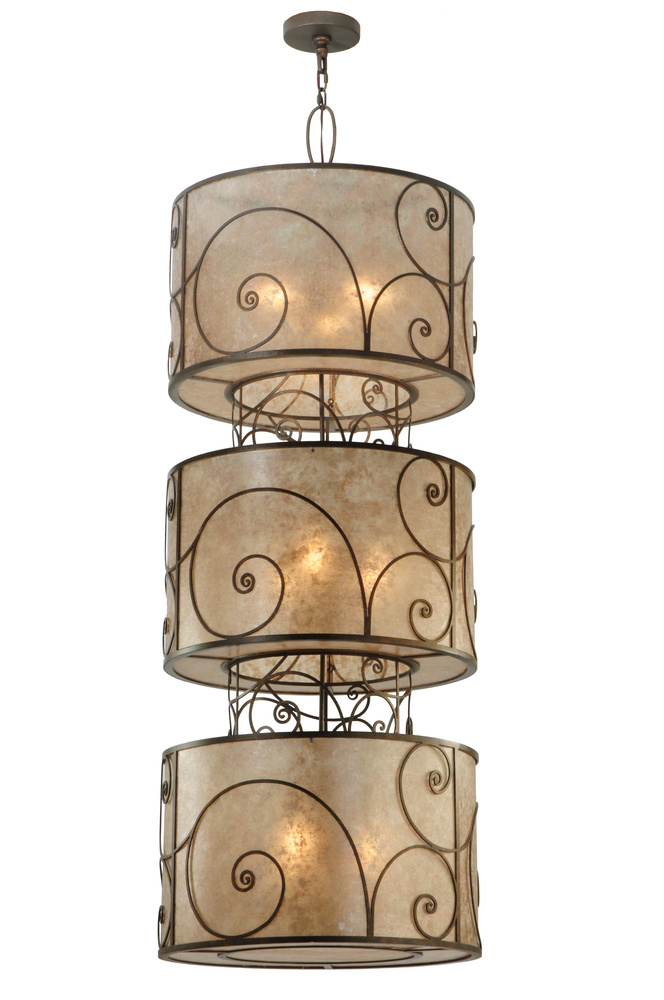 24"W Granada 3 Tier Pendant